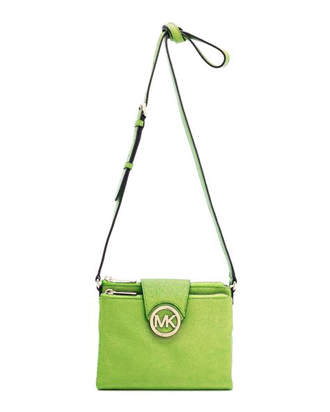 michael kors neon yellow crossbody bag|Michael Kors lime green handbag.